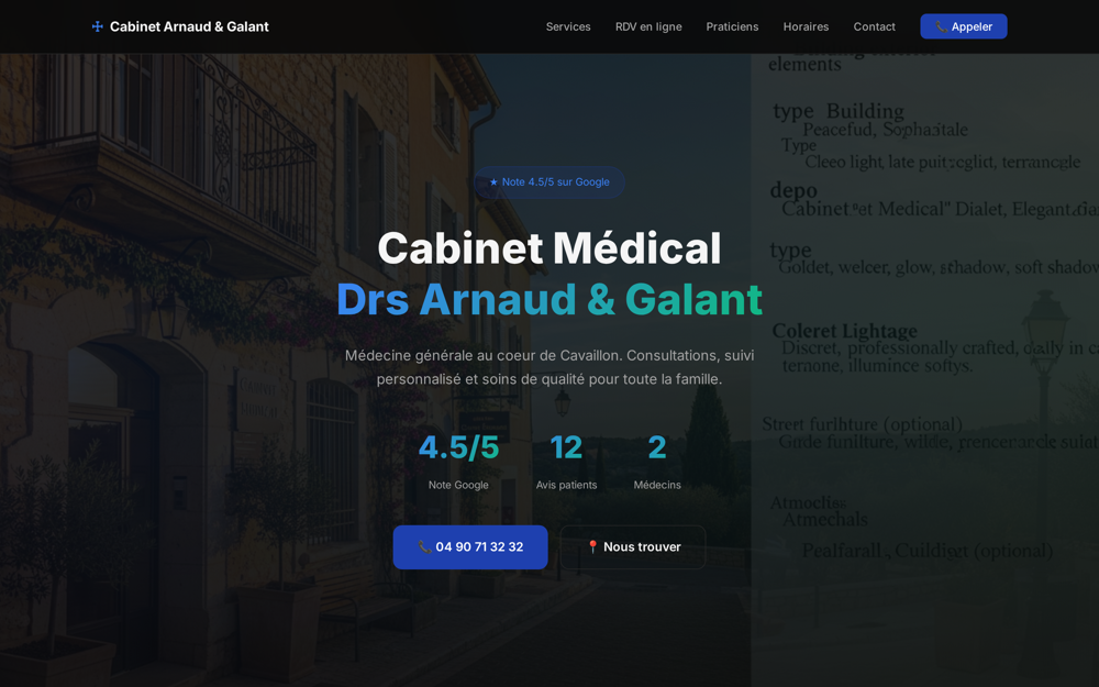 Démo Cabinet Arnaud & Galant